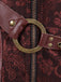 Steampunk Halter Leather Gothic Corset