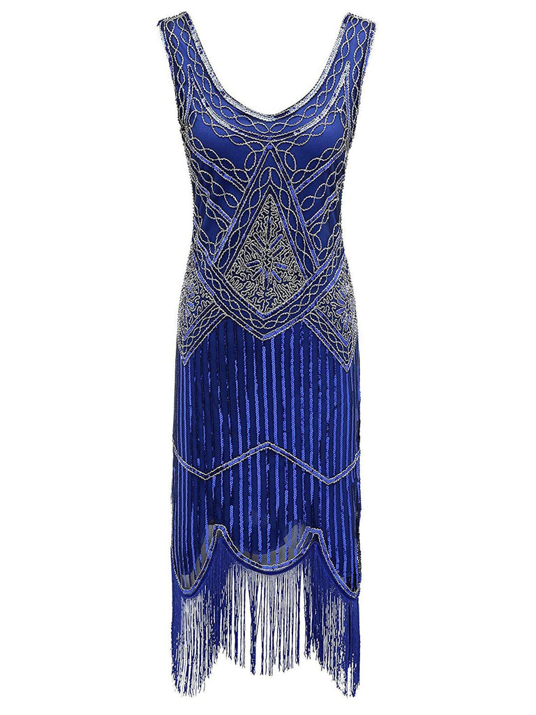 [Clearance] 1920s Sequin Gatsby dress, classic 1920s style elegant retro fashion - Image 1
