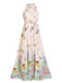 1930s Floral Butterfly Vintage Maxi Dress