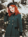Dark Green 1940s Solid Button Coat — vintage elegance for the modern woman