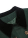 Dark Green 1940s Solid Button Coat — vintage elegance for the modern woman