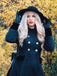 Dark Green 1940s Solid Button Coat: timeless style reimagined