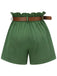 Dark Green 1960s Solid Vintage Shorts, vintage fashion, retro style - perfect for women who love vintage and retro fashion