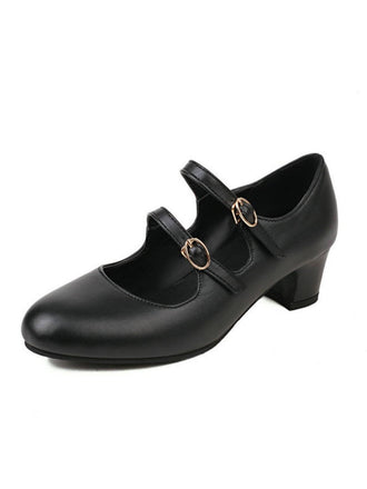 Double Buckle Heels Mary Jane Shoes: timeless style reimagined