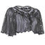Gray 1920s Shawl Beaded Sequin Flapper Cape, classic 1920s style elegant retro fashion - Image 2