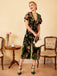 Green 1930s Velvet Vintage Jumpsuit — vintage elegance for the modern woman