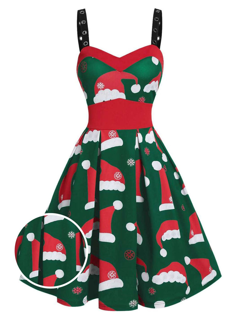 1950s Christmas Swing Dress | 1950s | vintage dress, retro fashion