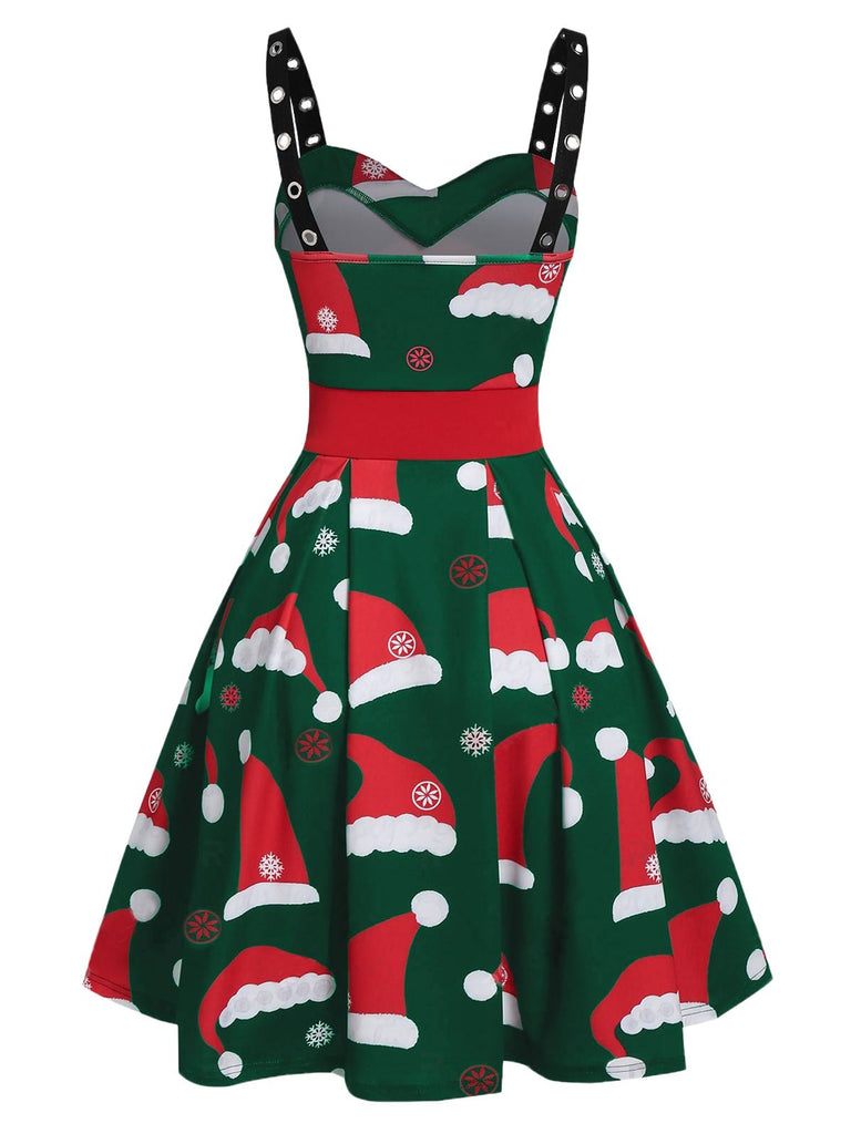1950s Christmas Swing Dress | 1950s | vintage dress, retro fashion
