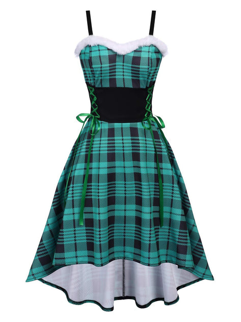 green plaid swing dress This Is It Green Plaid Swing Dress  Shop the Mint