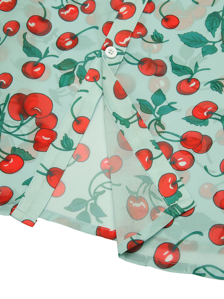 Green 1950s Romper & Cherry Skirt — vintage elegance for the modern woman