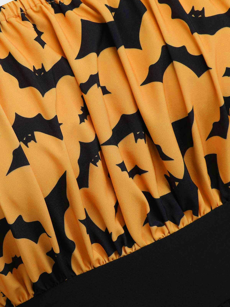 Halloween Gothic Bat Empire Waist Dress: timeless style reimagined