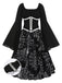 Halloween Gothic Spider Web Swing Dress: timeless style reimagined