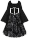 Halloween Gothic Spider Web Swing Dress — vintage elegance for the modern woman