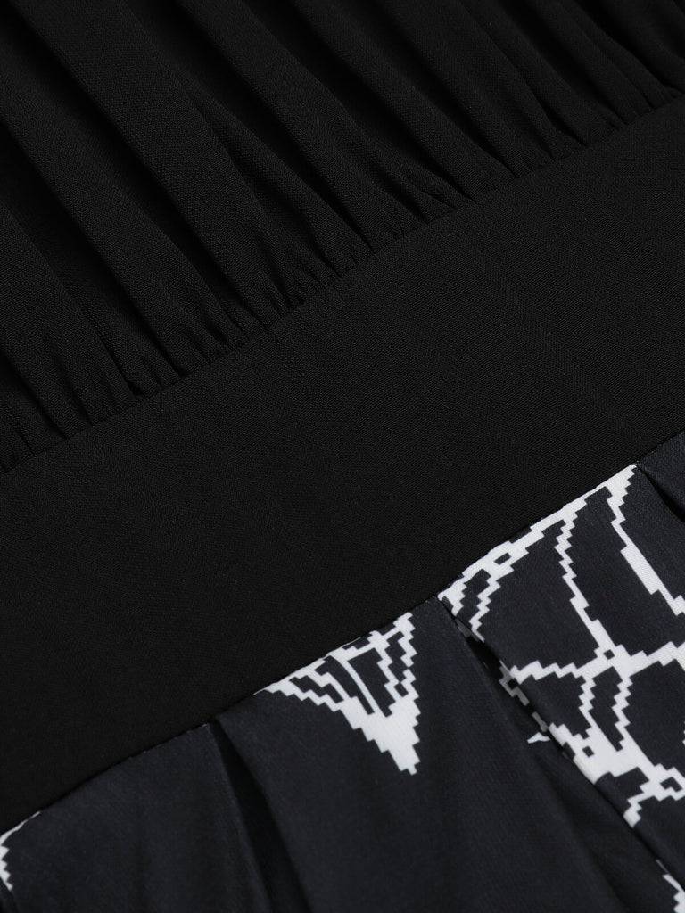 Halloween Gothic Spider Web Swing Dress: timeless style reimagined