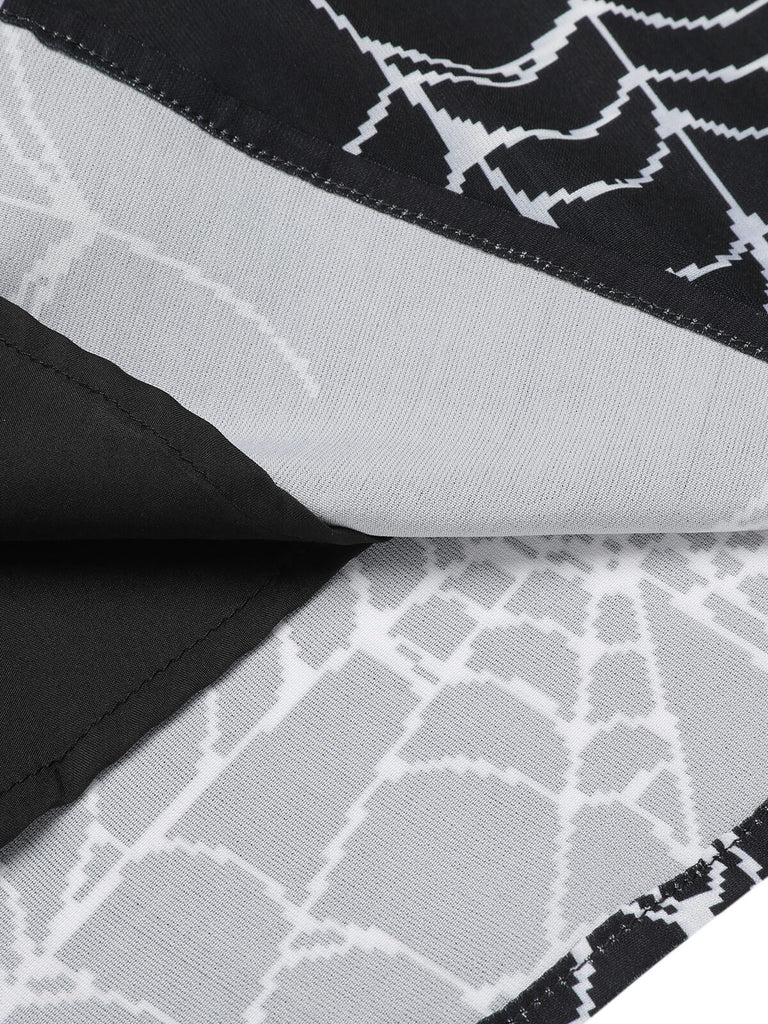 Halloween Gothic Spider Web Swing Dress — vintage elegance for the modern woman