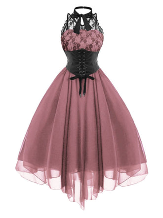 Halloween Gothic Steampunk Lace Dress: timeless style reimagined