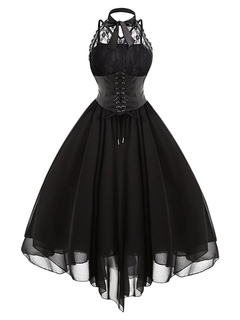 Halloween Gothic Steampunk Lace Dress | Retro Stage Halloween Gothic Steampunk Lace Dress | Retro Stage