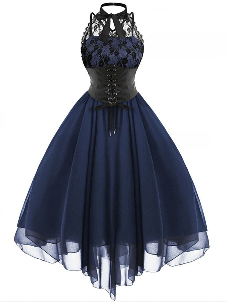 Halloween Gothic Steampunk Lace Dress | Retro Stage Halloween Gothic Steampunk Lace Dress | Retro Stage
