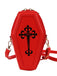 Halloween Latin Cross Coffin Bag - vintage fashion, retro style