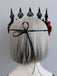Halloween Red Roses Crown Headband, vintage accessory, 1920s style - perfect for women who love vintage and retro fashion