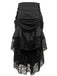 Halloween Solid Lace Gothic Ruffle Skirt: timeless style reimagined