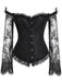 Halloween Steampunk Lace Patchwork Corset — vintage elegance for the modern woman