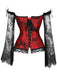 Halloween Steampunk Lace Patchwork Corset: timeless style reimagined
