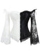 Halloween Steampunk Lace Patchwork Corset: timeless style reimagined