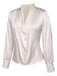 Ivory 1930s Solid Long Sleeve | 1930s | vintage blouse, retro top