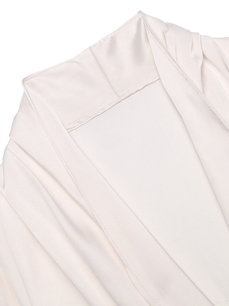 Ivory 1930s Solid Long Sleeve | 1930s | vintage blouse, retro top