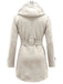 Retro Solid Belt Double-breasted Coat