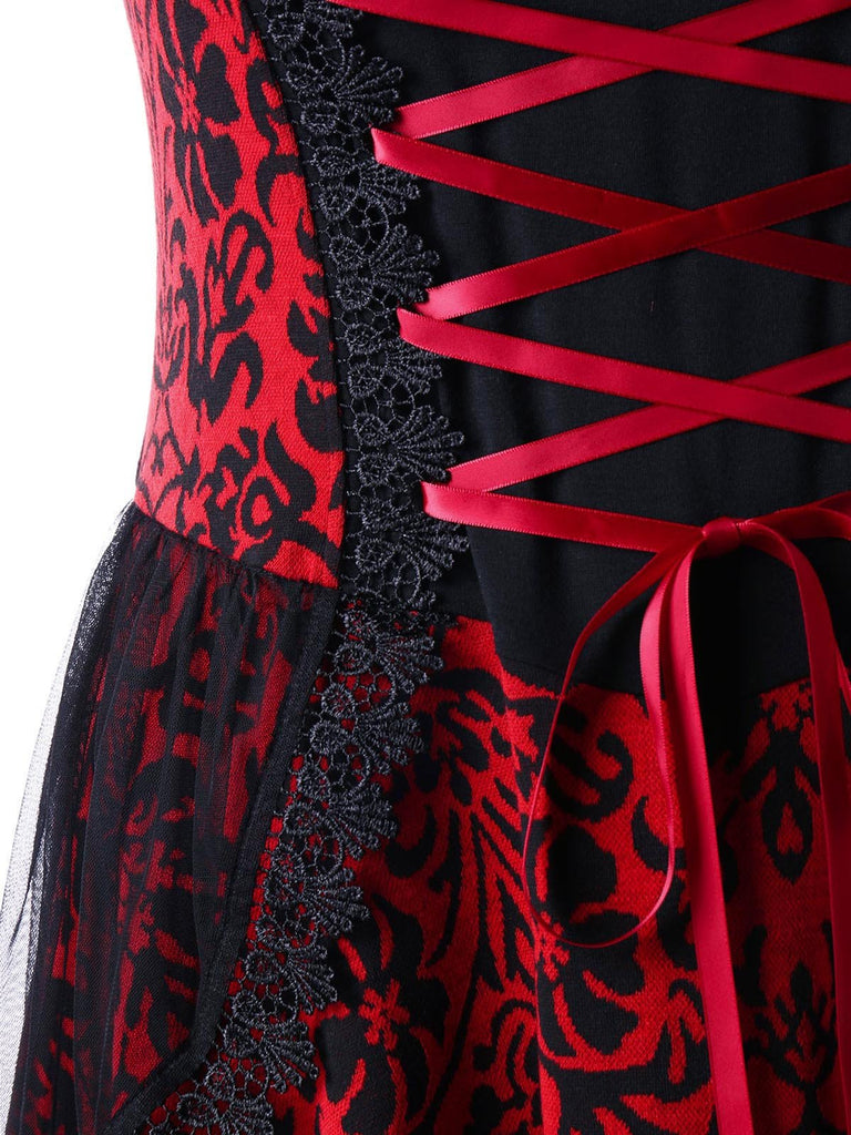Halloween Gothic Lace Steampunk Dress