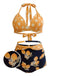 Lemon Polka Dot Halter Bikini — vintage elegance for the modern woman