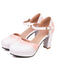 Mary Jane Patchwork High Heels Shoes — vintage elegance for the modern woman