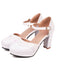 Mary Jane Patchwork High Heels Shoes — vintage elegance for the modern woman