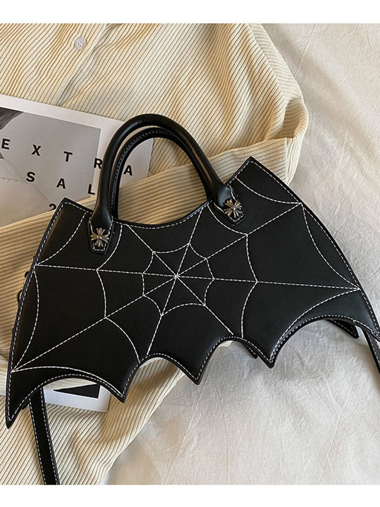Retro Black Halloween Spider Handbag