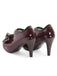 Retro Patchwork Ankle French Heel Shoes