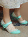 Retro Hollow Out Ankle Strap High Heels Shoes