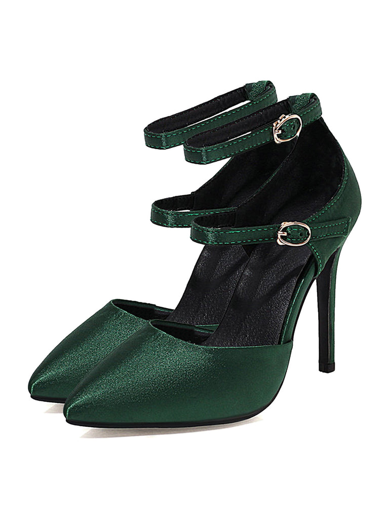KM Charlie Dark Green Platform Heels – AISTISHKA - Home of Vivid Footwear &  Apparel