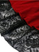 Halloween Solid Lace Gothic Ruffle Skirt