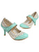 Retro Hollow Out Ankle Strap High Heels Shoes