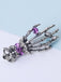 Retro Halloween Skeleton Hand Brooch