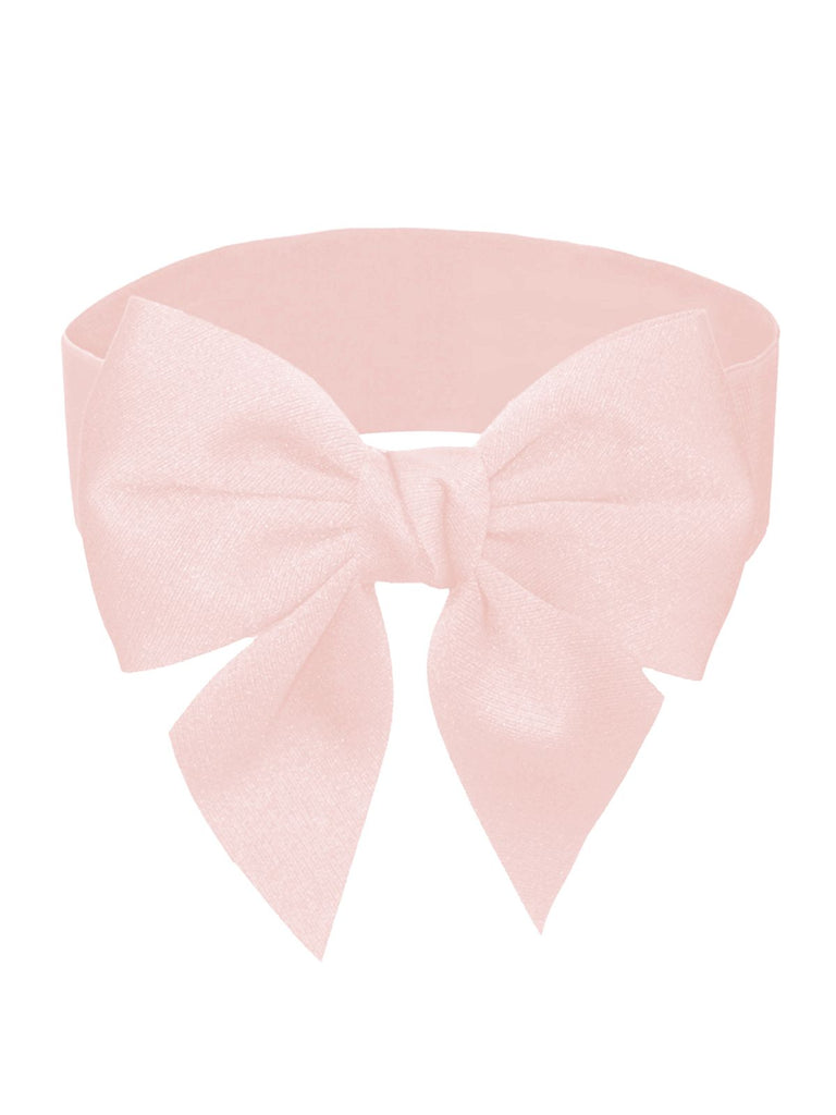 Solid Color Big Bow Vintage Belt