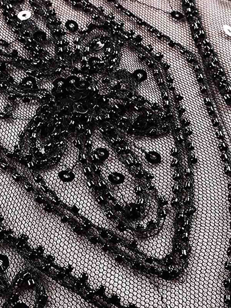Pink 1920s Cap Sleeve Sequin Evening Dress — vintage elegance for the modern woman