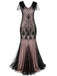 Pink 1920s Cap Sleeve Sequin Evening Dress — vintage elegance for the modern woman
