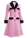 Pink 1930s Velvet Patchwork Button Coat — vintage elegance for the modern woman