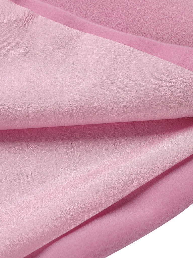 Pink 1930s Velvet Patchwork Button Coat — vintage elegance for the modern woman