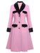 Pink 1930s Velvet Patchwork Button Coat — vintage elegance for the modern woman