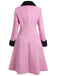 Pink 1930s Velvet Patchwork Button Coat — vintage elegance for the modern woman