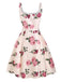 Pink 1950s Rose Floral Swing Dress: timeless style reimagined